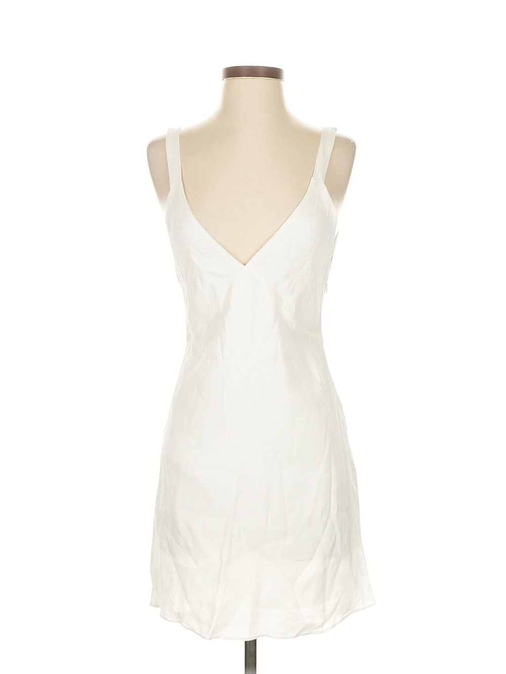 Zara Cream V-Neck Slip Dress - Women Intimates & Sleepwear